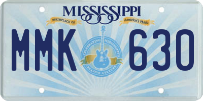MS license plate MMK630