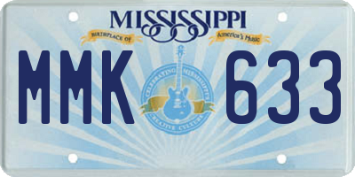 MS license plate MMK633