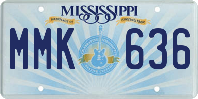 MS license plate MMK636