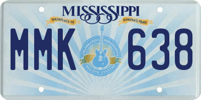 MS license plate MMK638