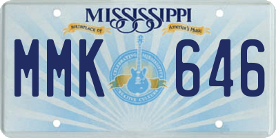 MS license plate MMK646