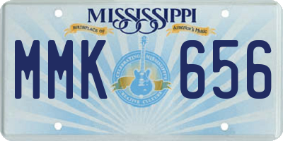 MS license plate MMK656