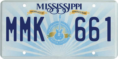 MS license plate MMK661