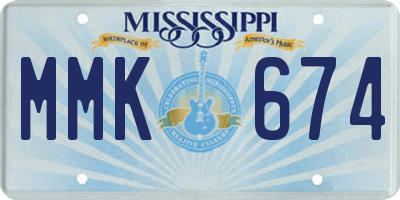 MS license plate MMK674
