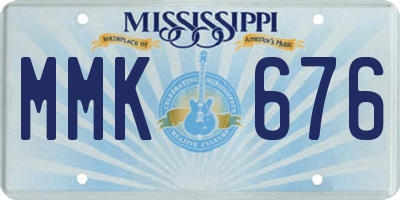 MS license plate MMK676