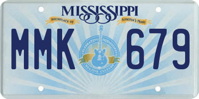MS license plate MMK679