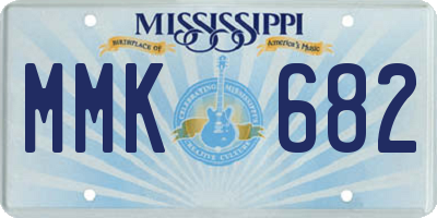 MS license plate MMK682