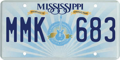 MS license plate MMK683
