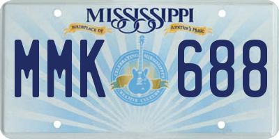 MS license plate MMK688