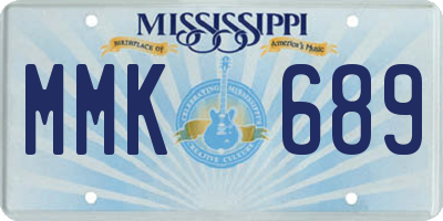 MS license plate MMK689