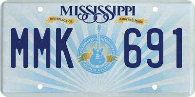 MS license plate MMK691