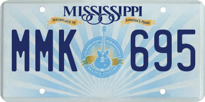 MS license plate MMK695
