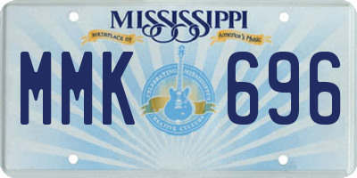 MS license plate MMK696