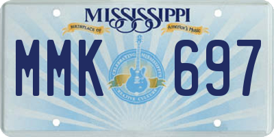 MS license plate MMK697