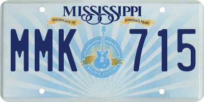 MS license plate MMK715