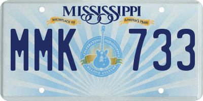 MS license plate MMK733