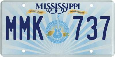 MS license plate MMK737