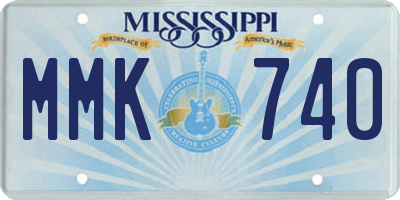 MS license plate MMK740