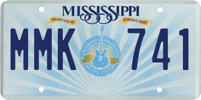 MS license plate MMK741