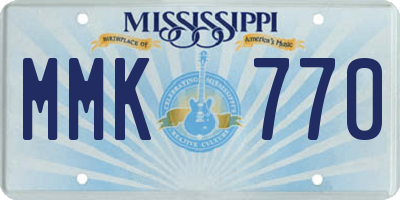 MS license plate MMK770