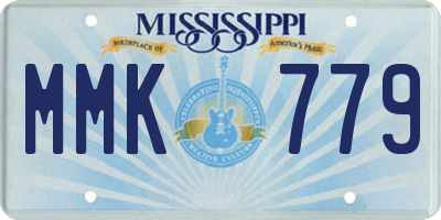 MS license plate MMK779