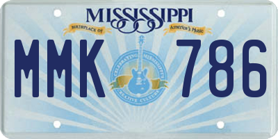 MS license plate MMK786