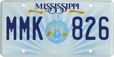 MS license plate MMK826