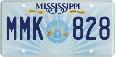 MS license plate MMK828