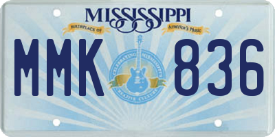MS license plate MMK836