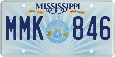 MS license plate MMK846