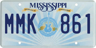 MS license plate MMK861