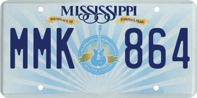 MS license plate MMK864