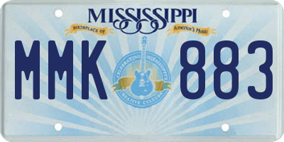 MS license plate MMK883