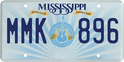 MS license plate MMK896