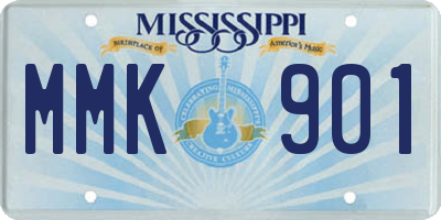 MS license plate MMK901