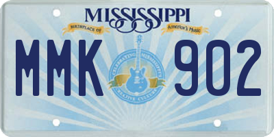 MS license plate MMK902