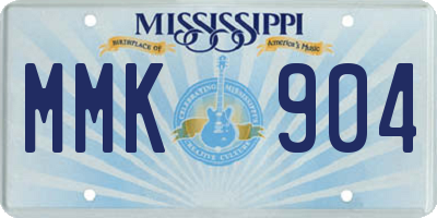 MS license plate MMK904