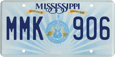 MS license plate MMK906