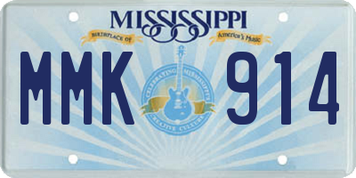 MS license plate MMK914