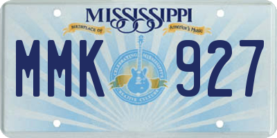 MS license plate MMK927