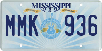MS license plate MMK936