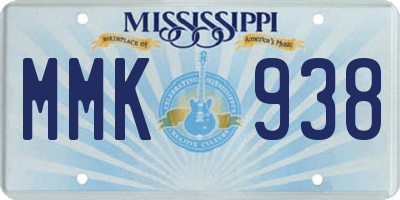 MS license plate MMK938