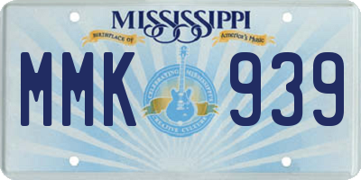 MS license plate MMK939