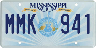 MS license plate MMK941