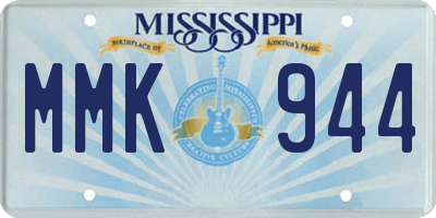 MS license plate MMK944