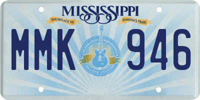 MS license plate MMK946