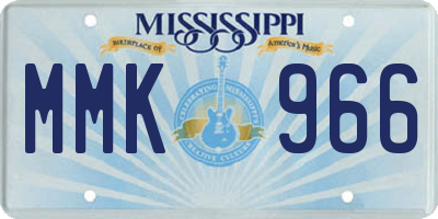 MS license plate MMK966
