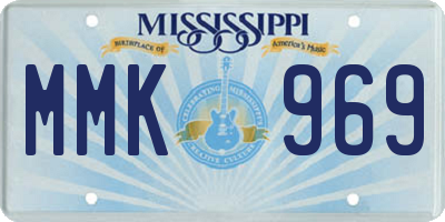 MS license plate MMK969