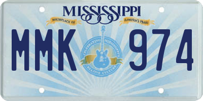 MS license plate MMK974