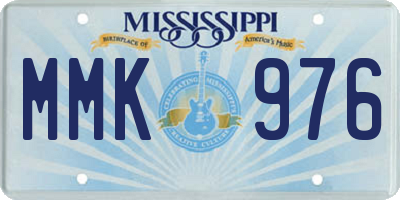 MS license plate MMK976